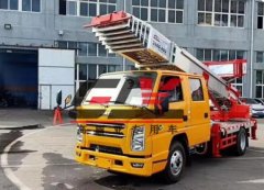 198彩上料云梯车-鹿鸣机械设备厂家-32米上料云梯