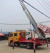 198彩江铃云梯车价格表-鹿鸣机械-云梯车